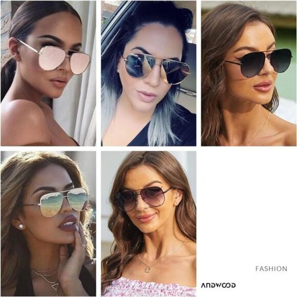 Oversized Aviator Sunglasses Big Large UV Protection Fashion Sun glasses main image 4